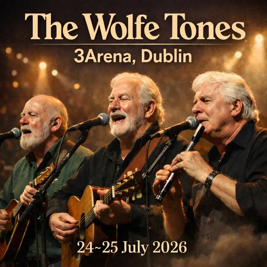 Bus to The Wolfe Tones – 3Arena – 24th July 2026 to 25th July 2026