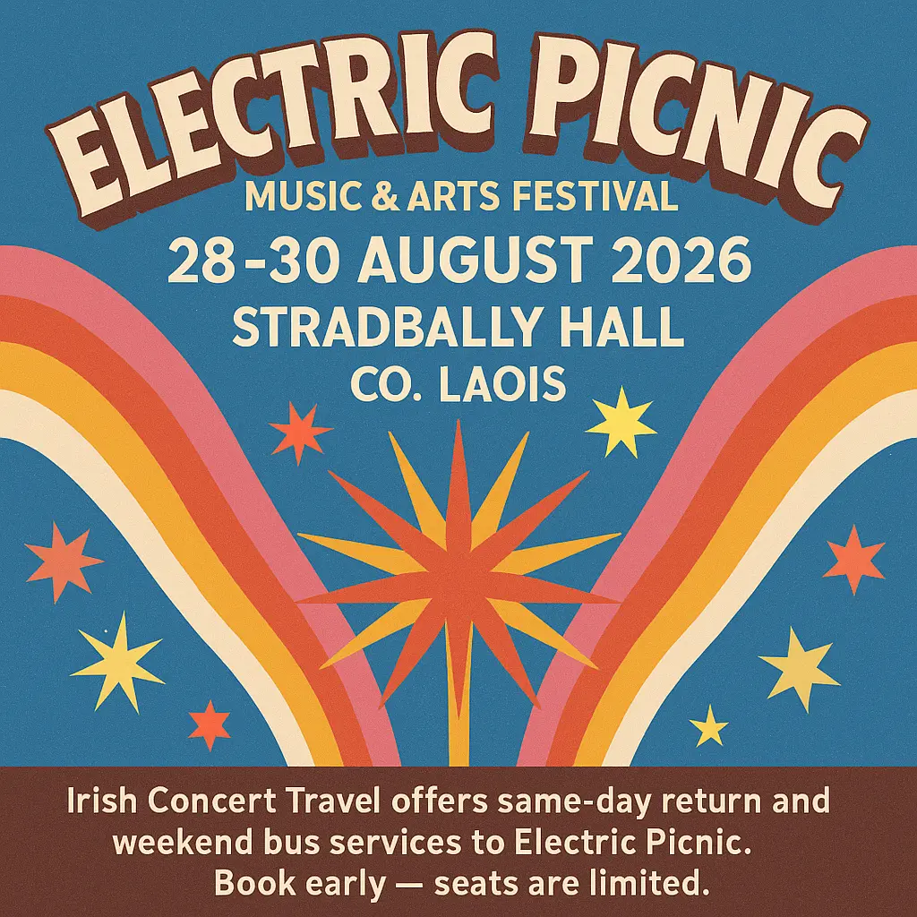 Bus to Electric Picnic – Stradbally Hall – 28th–30th August 2026